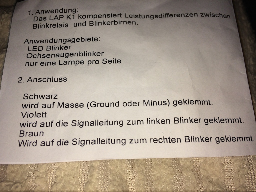 VRSCD/X Night Rod (Sp.) Wo Anschluss CCE Load Equalizer I ? Help! (S