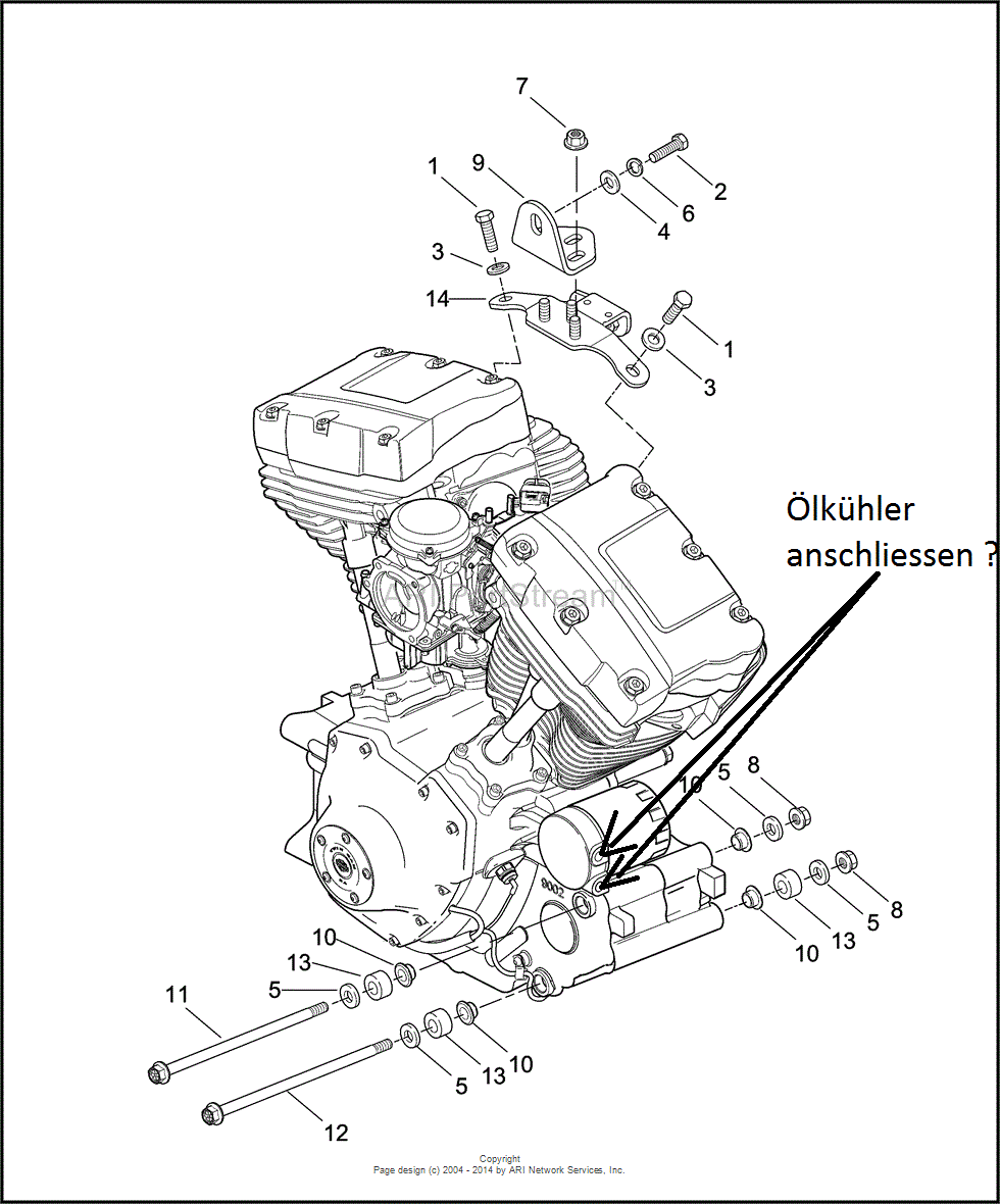 Ölkühler anschliessen (S. 2) - Milwaukee V-Twin - Harley ... 2012 harley davidson softail wiring diagram 